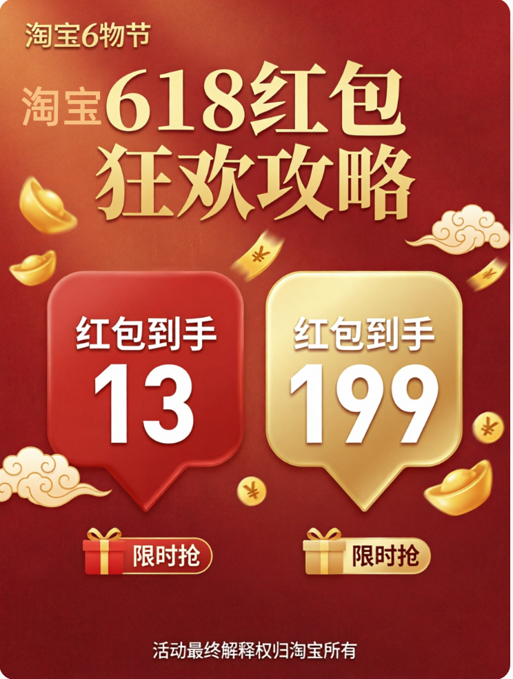 2026年618京东红包口令_2026淘宝618攻略_国补联动补贴攻略